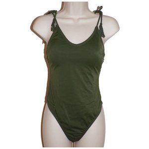 California Waves green cheeky one piece swimsuit